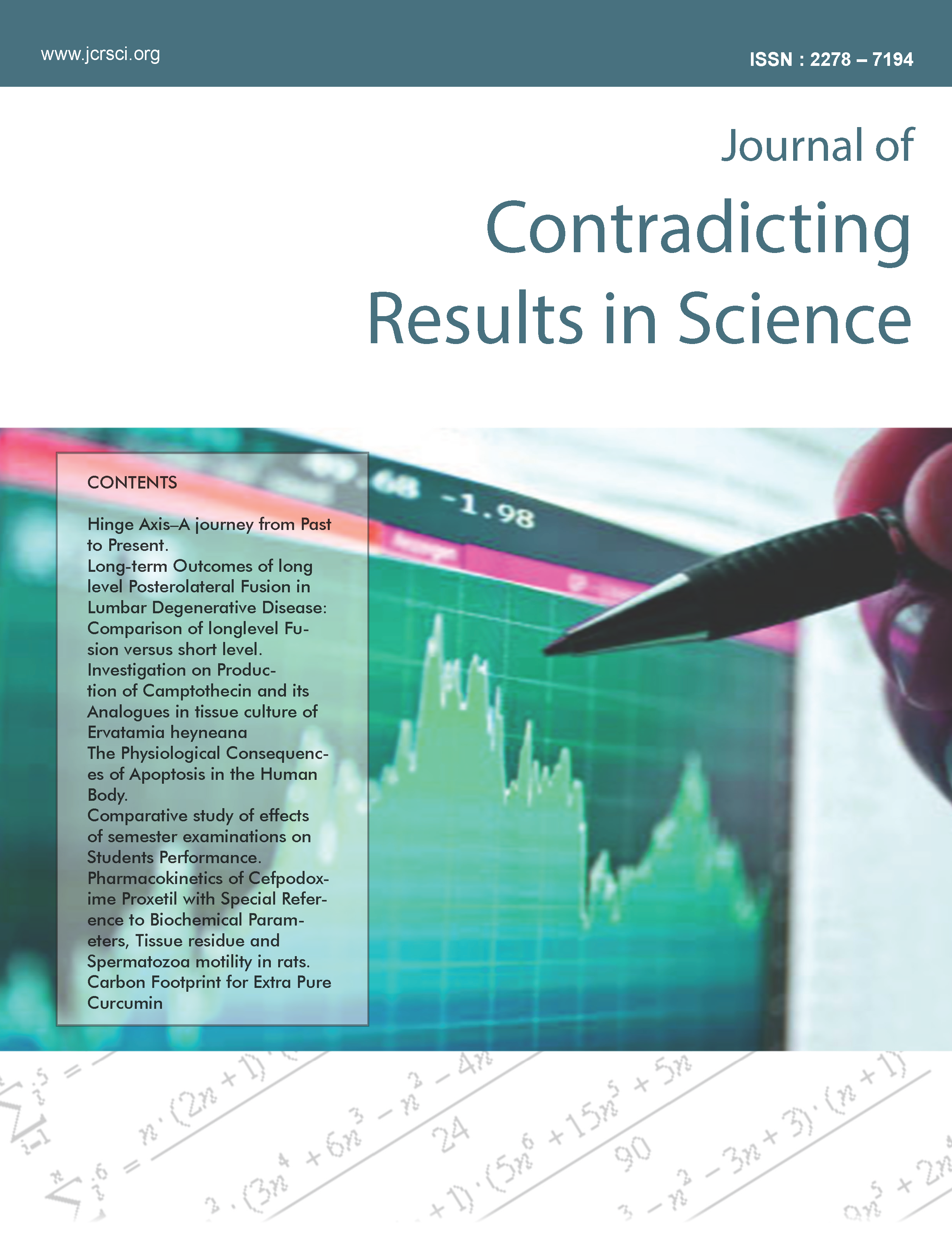 					View Vol. 1 No. 1 (2023): Journal of Contradicting Results in Science
				